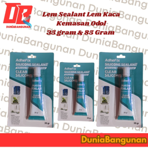 Lem Kaca / Lem Sealant Tube  12 PCS / Lem Aquarium Kemasan Odol 85 Gram & 35 Gram
