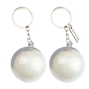 Sports Keyring Realistic Table Tennis Ball Design Acrylic Construction Compact Size Gift Present