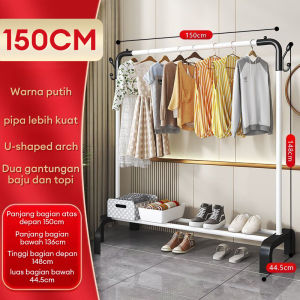 LG Stand Hanger Single Besi Gantungan Baju Berdiri Rak Baju Stand Hanger Rak Gantungan Baju Aesthetic