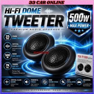 TS-T120 25mm Dome Tweeter for Car Audio System Mini Dome Tweeter Max 200w (1 Pair)