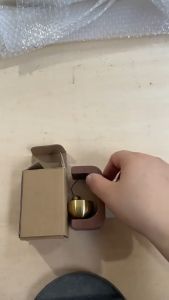 Door Copper Collision Bell Dopamine Wood Wind Chimes Natural Series Handicraft Doorbell Magnetic Suction Mini Doorbell
