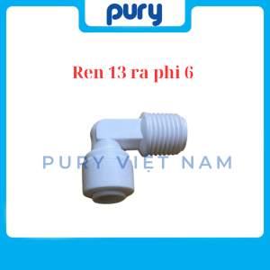 Cút góc nối nhanh ren 21 13 ra phi 10 6 máy lọc nước