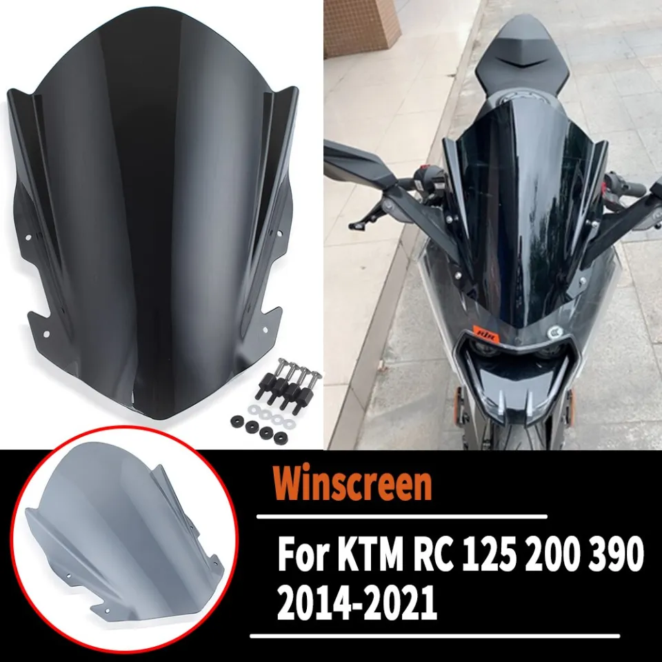 AMARK Windscreen Racing Bubble Windshield Wind Deflectors For KTM RC 390 200 125 RC125 RC200 RC390 2014 2015 2016 2017 2018 2019 2020 2021 Lazada Singapore