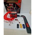 TRO463 MCQUEEN NEW PARKING GARAGE TRACK +4 CARS SET (CB660-80). 