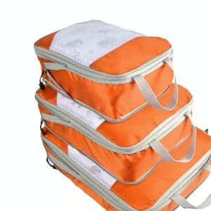 Cross-border compressed travel storage bag three-piece set for business trips waterproof and dustproof clothing organizer