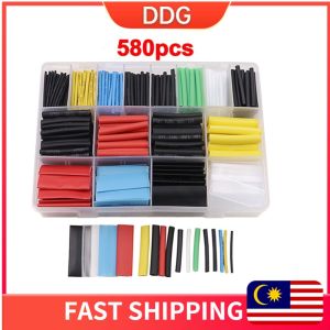 530pcs Heat Shrink Insulation Shrinkable Tubing Wire Cable Tube Wrap Sleeve 2:1 Tube Polyolefin Kit