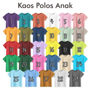 Kaos Polos Anak Usia 1-10 Tahun Paling Trendy!!!