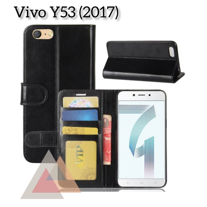 CASE FLIP CASE KULIT FOR VIVO Y53 2017/VIVO 1606 CASING DOMPET
