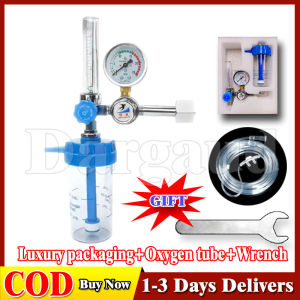 Oxyplus Medical Oxygen Regulator Set With Pressure Gauge Oxygen Tank Regulator With Nasal Cannula