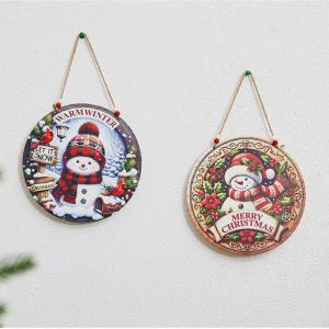 [haoh] Đầy Màu Sắc Giáng Sinh Treo Mặt Dây Chuyền Bằng Gỗ Thủ Công Mỹ Nghệ Xmas Cây Tường Trang Trí Giáng Sinh Đảng Cảnh Đạo Cụ Trang Trí Quà Tặng