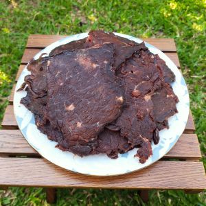 (c01) เนื้อเค็มแดดเดียวแผ่น ทอดพร้อมทาน