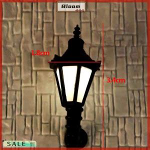 Follow Get New[Bloom Z] Mini Architectural Courtyard Wall Lamp Light Model Black Outdoor Lamp Dollhouse