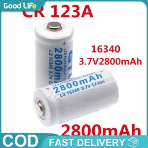 / 2pcs GTL 3.7V 2800mAh Lithium Li-ion 16340 Rechargeable Battery CR123A 3.7vBattery 10pcs COD