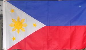 Durable & Vibrant 4x6 Philippine Flag in MINI MATT Fabric Intricate Embroidered Design