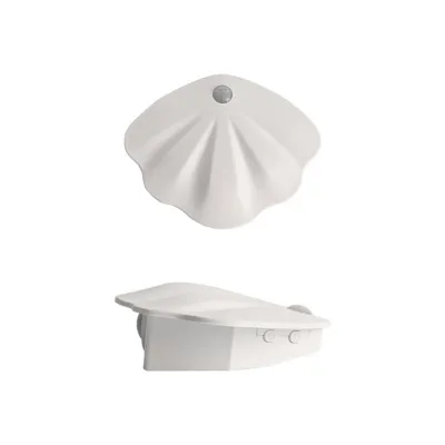 SHELL Wireless Motion Sensor LED Light Indoor Wall Lamp USB Rechargeable Adjustable Brightness Levels 3 Colour Modes