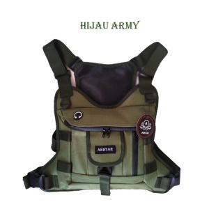Promo tas dada outdoor pria tactical adventure pelindung dada waterproof berkualitas terbaru tas dada security tni polri tas chest rig bag