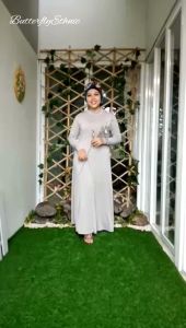 Gamis Muslimah Wanita / Gamis Polos leher kerut / Gamis Jersey / Gamis Mayung / Dress Syari / Bahan Jersey Premium