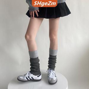 [COD] SHgeZm Vớ ấm nhiều màu đơn giản và đa năng che chân khâu màu tương phản