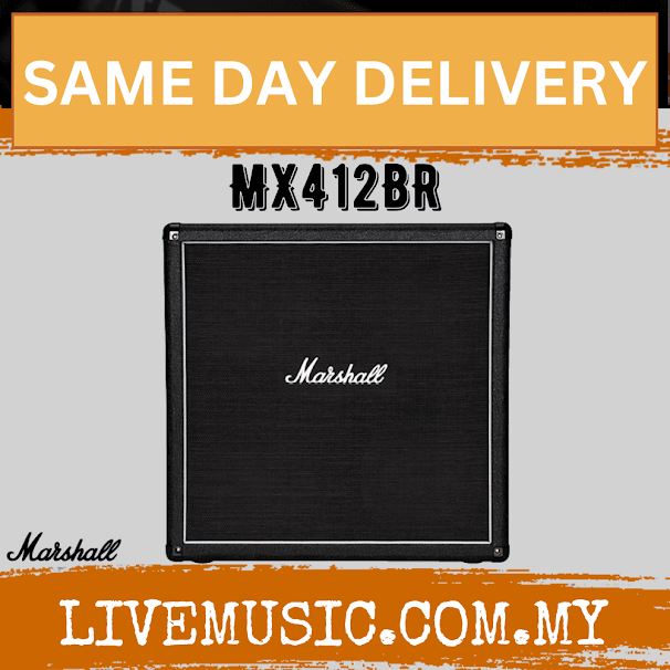 Marshall MX412BR 240 Watt, 4x12 Inch Straight Extension Cabinet