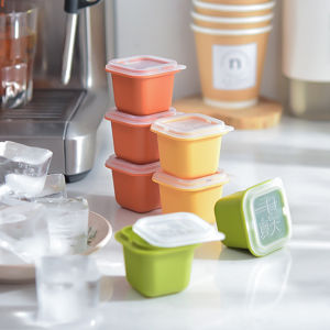 1/6pcs Household Ice Cube Mold A Summer Ice Box Single Square Ice Box Quick-Frozen Easy To Demould With Lid Ice Storage Box