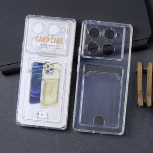 Infinix HOT 40 40 PRO HOT 30 30i 30 PLAY HOT 20 5G 20i 20S 20 PLAY HOT 12 12i 12 PLAY HD Softcase SLIP KARTU BUMPER PROTEC CAMERA TRANSPARENT CLEAR Case Anti CRACK Silicone Silikon Anti Kuning Yellow CLEAR WALLET CARD Casing Untuk Simpan kartu Murah