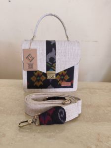UwaisGen Tas Selempang Wanita Tas Wanita Mila Bag Goni Endek Etnik Bali Handmade