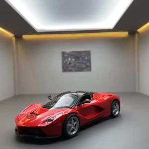 A beautiful department store LEO 1:32 Laferrari pull back diecast Alloy model car toy cars for boys toys car for kids gift for birthday ferrari rafa supercar FXX-K 488