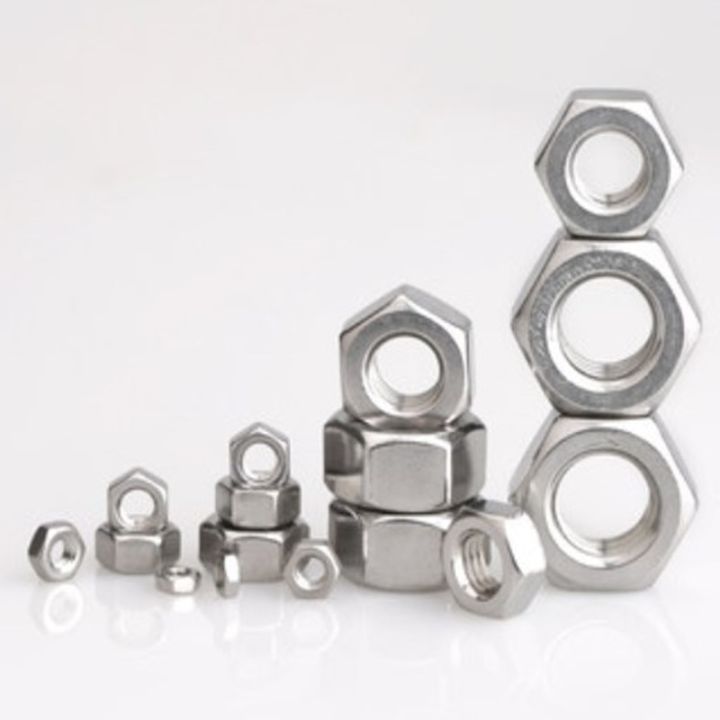 （new Nut）1 50pcs Din934 304 Stainless Steel Hex Hexagon Nut For M1 M1 2