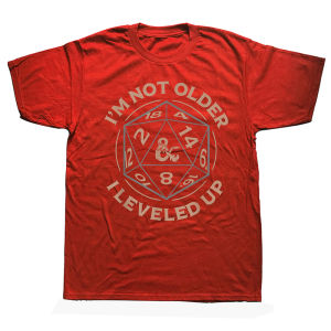 Funny Dungeons Dragons Birthday Level Up T-shirts Men Womens Fashion Casual Tshirt Loose Oversized T Shirt Summer