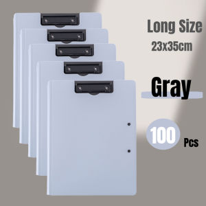 Wholesale 100Pcs Clipboard Long Folder File Organizer Clipboard With Cover School Office Supplies