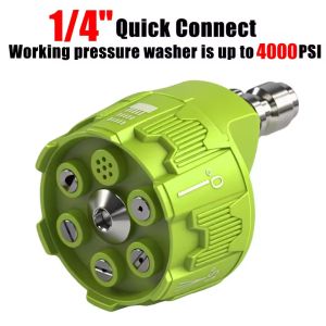 Vòi phun thay đổi nhanh 6 trong 1 vòi phun nước rửa kính áp suất cao 0 15 25 40 Vòi phun phun nước có thể xoay 65 độ cho dụng cụ tưới vườn rửa xe