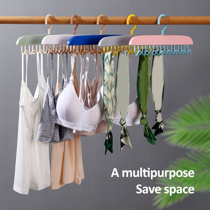 Closet Clothing Hanger 360° Rotatable Clothes Hanger With 8 Hooks Heavy 