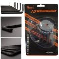 COD 10pcs Hexagon / Hex Key Ring Wrench Set Allen Wrenches. 