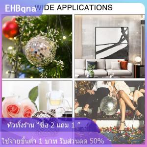 [COD] EHBqna KITCHEN สติกเกอร์ติดผนังกระจกรูปลูกบอลดิสโก้แบบทำมือมีกาวในตัวตกแต่งผนังบ้าน