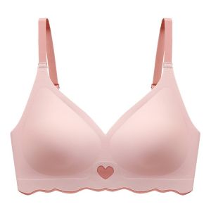 OK Bra Seamless Gather Big Breasts Show Small Thin Underwear Sports Beauty Back No Steel Ring Girl Adjustable Bra