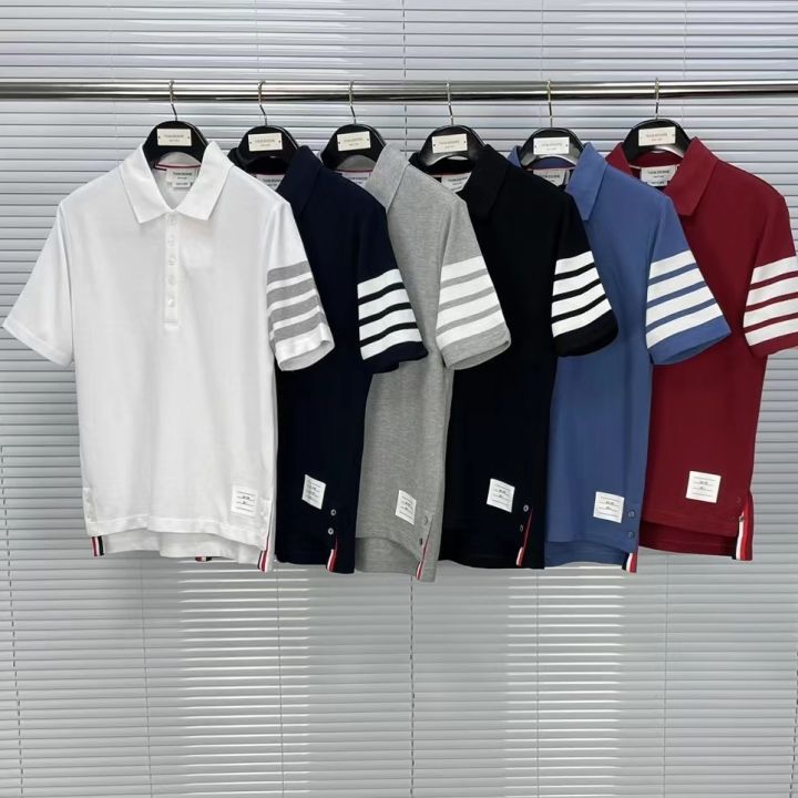Thom Browne Tide brand TB summer striped cotton t-shirt tide men and ...