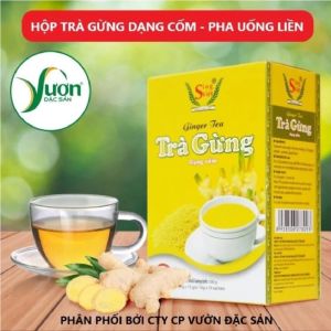 Trà Gừng dạng cốm Sing Việt Hộp 100g (10 gói x 10g) 100% tự nhiên