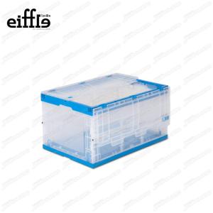 Jenstore EFFIลังพลาสติกพับได้ พร้อมฝา สีใส 6544LID-F