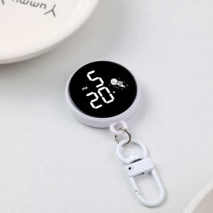 AKZDXE Waterproof Keychain Digital Watch Cartoon Luminous Digital Display Pendant Clock Creative Astronaut Style LED Electronic Watch For Student