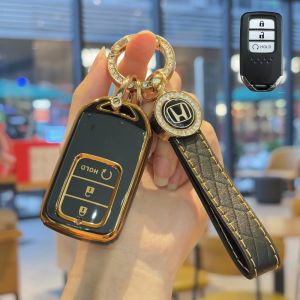 เคสรีโมทกุญแจรถยนต์ สําหรับ Honda พวงกุญแจ Honda Key Case เคสกุญแจรถHonda ที่ใส่กุญแจรถ Civic/city Honda Car Key Cover