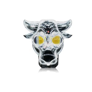 Motorcycle spotlight with burst flash rainbow bull head motorcycle headlight