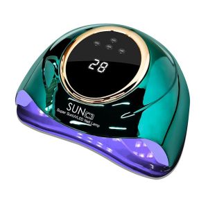 Đèn UV cho móng tay 288W với 63 hạt LED cho sơn gel màn hình LCD cảm biến tự động và 4 cài đặt hẹn giờ đèn sấy gel chuyên nghiệp