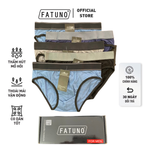 Hộp 5 quần sịp nam tam giác cotton cao cấp FATUNO co giãn và thoáng khí thấm hút tốt mặc cực thoải mái