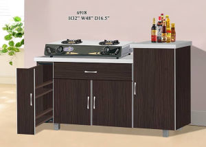 4 Feet Kitchen Gas Stove Cabinet Wenge Color 6918 / Walnut 5918 / Maple 9918 C Furniture