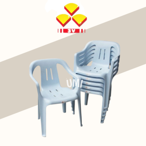 UMI 3V New York NY701 Grad A Kerusi Plastic Arm Chair Back Large Guarantee Original 3V Logo 塑料椅子