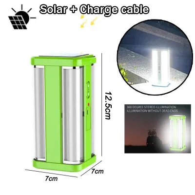 1500W Solar Camping Light Portable Lantern Super bright LED Light Rechargeable Portable Solar Light Outdoor Waterproof Solar Light Emergency Light
