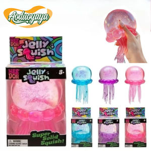 Aoduoyaya NeeDoh Jellyfish Sensory Toy Cute Squeeze Toy Stress Relief Kids Adults Great Gift Relax Fun Toy