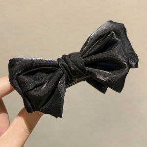 F4 Jepit Rambut Korea Pita untuk Cepol Sanggul Simple Style Elegant Bowknot Lazy Bun Hair Pin HFS006