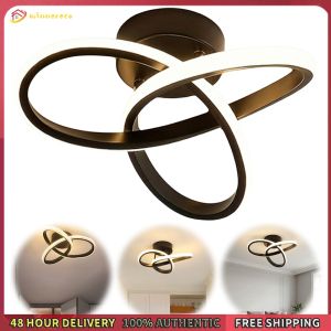 Winnereco Acrylic Trefoil Led Ceiling Light 9.84 Inch Led Hallway Light for Bedroom Kitchen Living Room Study Hallway