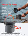 Naturehike  Camping Cooking Set Nesting Ultralight Pot , Outdoor Peralatan Memasak Portabel Panci Berkemah Luar Ruangan Cookware Piknik (4 Pcs) Ultralight Outdoor Pots. 